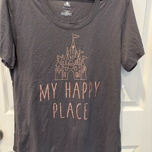 Disney Gray Short Sleeve Tee - My Happy Place